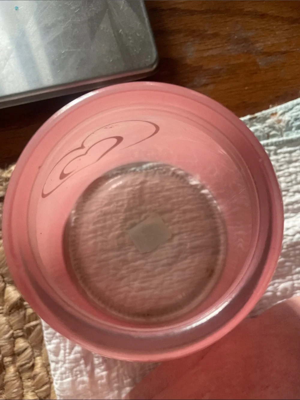 Pink Heart Accent Vase